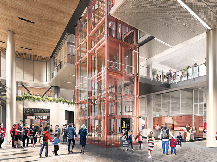 Work begins on site to realise civic-focused design vision for Marvel Stadium