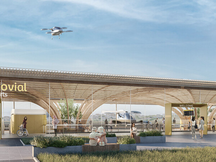 Grimshaw s'associe à Ferrovial pour concevoir un réseau de vertiports au Royaume Uni