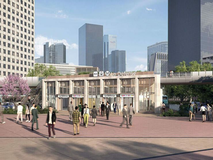 Grimshaw en charge de la création de la gare La Défense sur le tronçon Ouest de la ligne 15 du Grand Paris Express