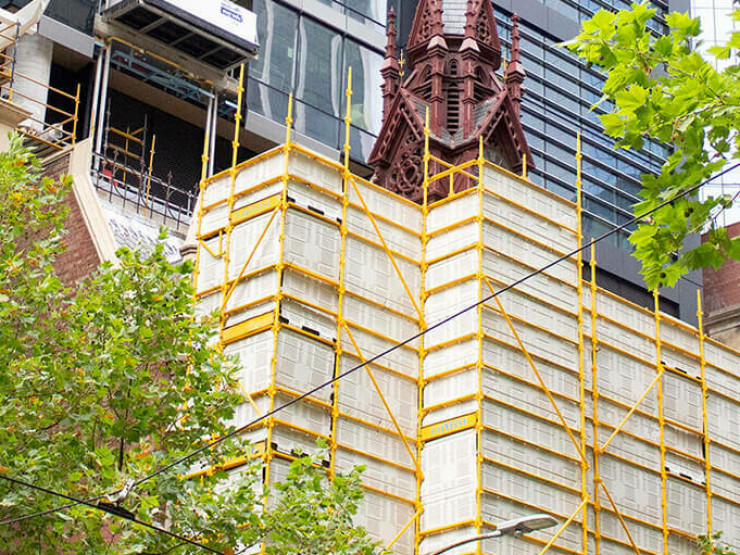 Construction begins on the Grimshaw-designed Olderfleet development at 477 Collins Street, Melbourne