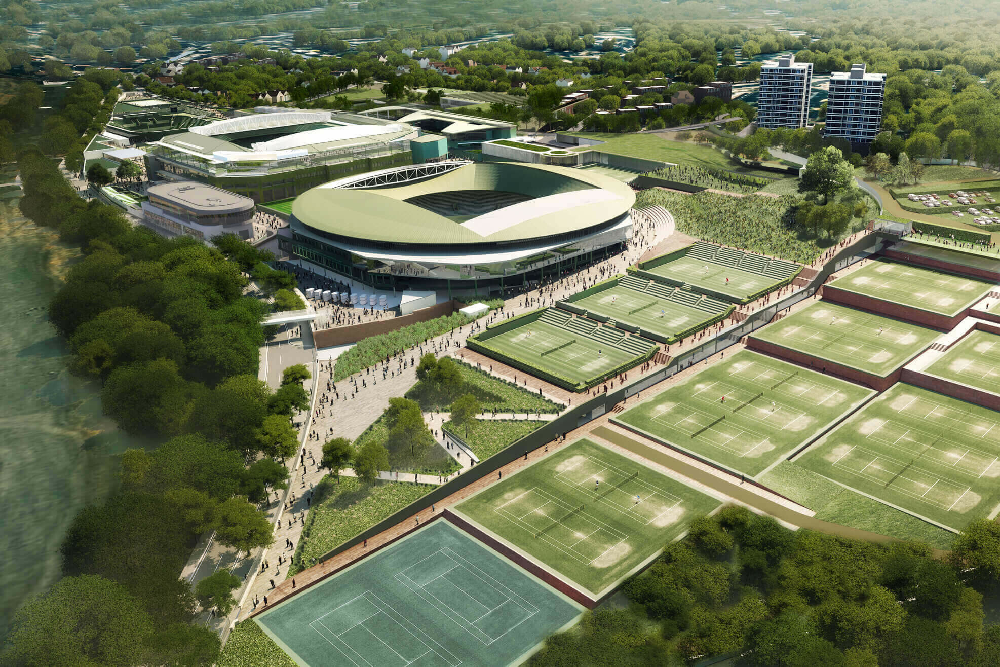 Wimbledon Master Plan / GRIMSHAW