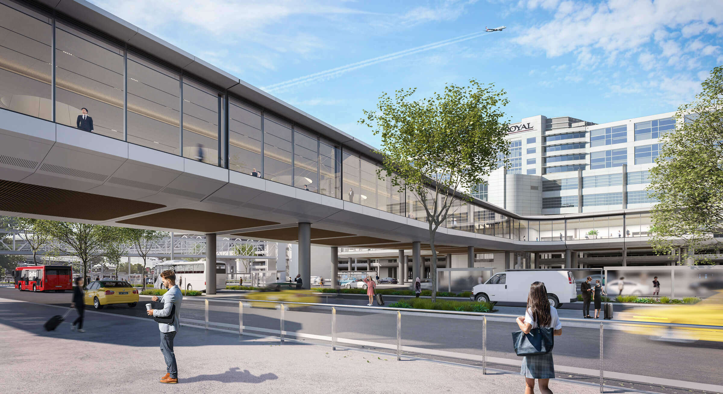 Melbourne Airport Elevated Road and Forecourt / GRIMSHAW