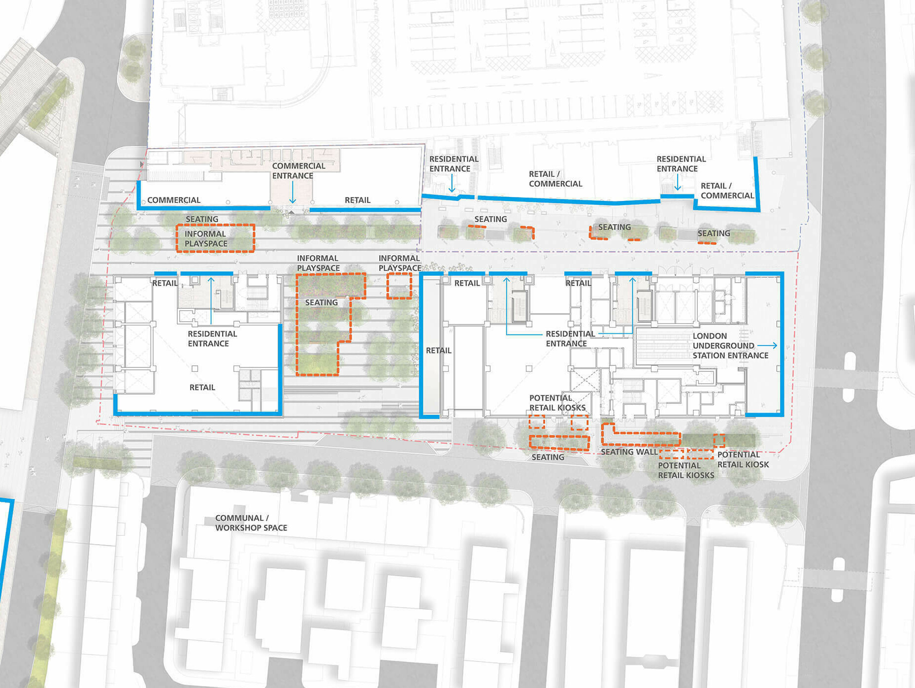 Nine Elms Over Site Development / GRIMSHAW