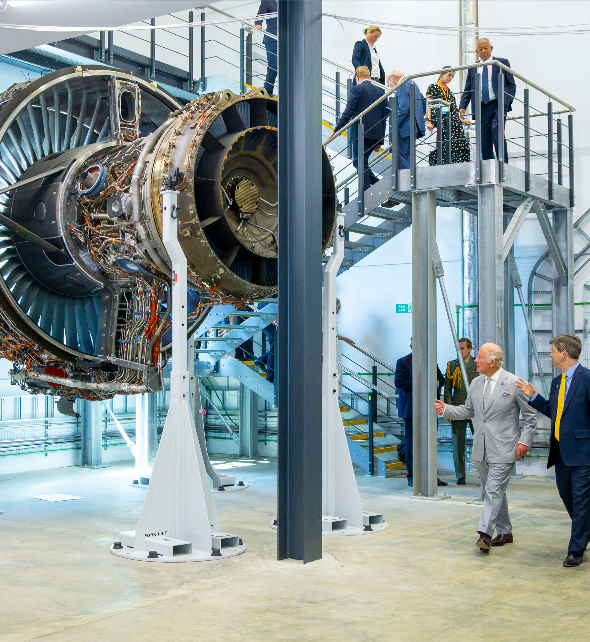 The new Whittle Laboratory at the University of Cambridge is officially opened by His Majesty King Charles III / GRIMSHAW