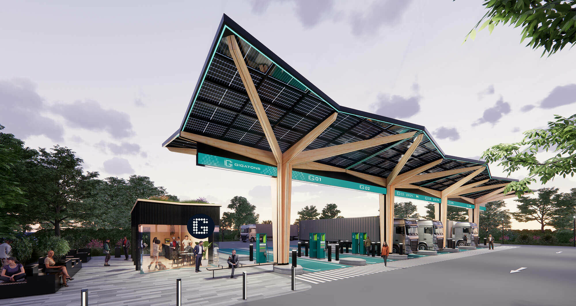 GIGATONS launches new strategic partnership with Grimshaw to deliver EV charging infrastructure / GRIMSHAW