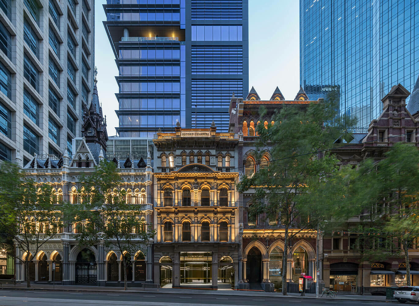 Australian workplace, Olderfleet, selected by CTBUH as Best Tall Building Award of Excellence Winner in two categories / GRIMSHAW