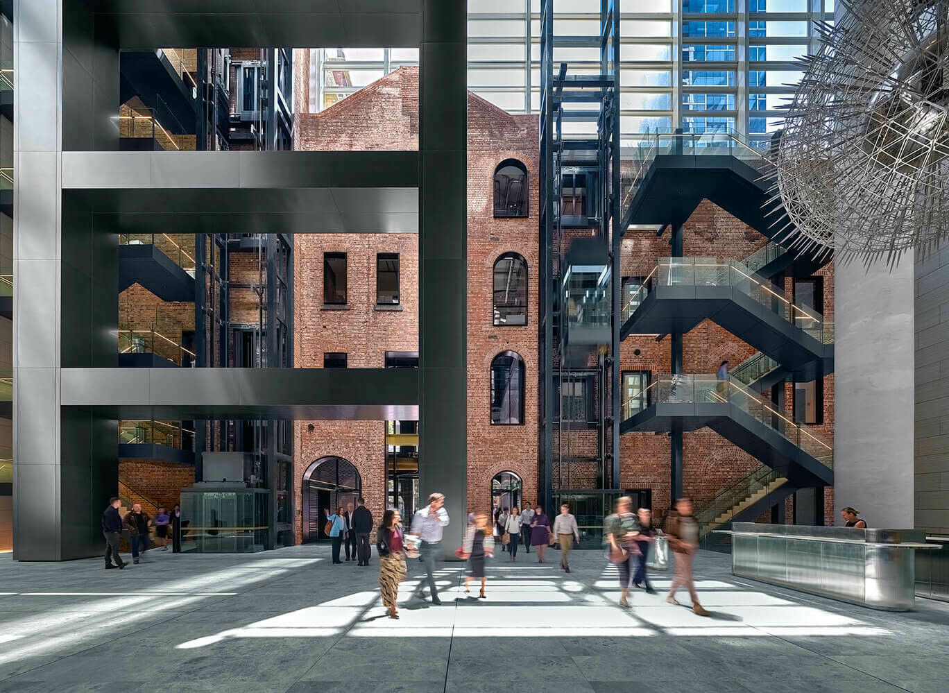 Australian workplace, Olderfleet, selected by CTBUH as Best Tall Building Award of Excellence Winner in two categories / GRIMSHAW