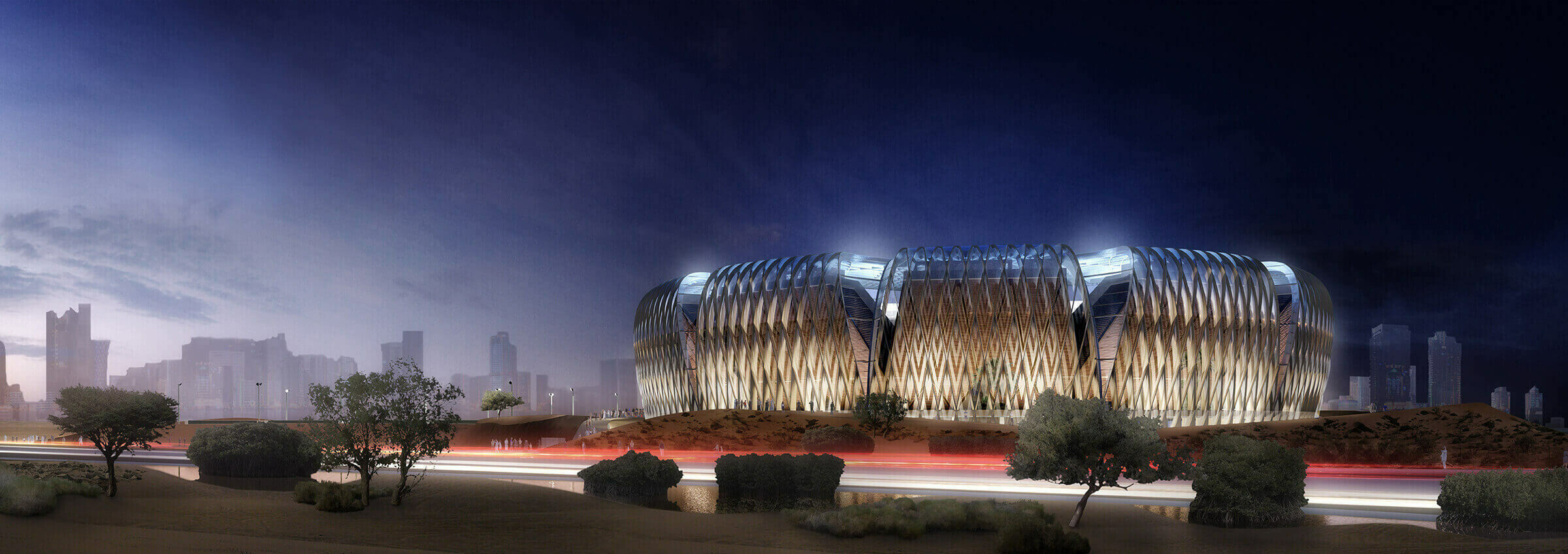 Middle East National Tennis Stadium / GRIMSHAW