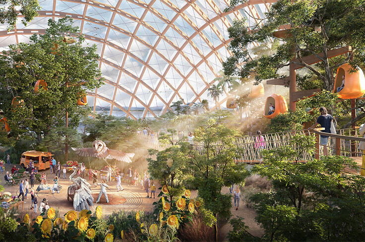 Eden Project Morecambe receives funding from UK government’s Levelling Up Fund / GRIMSHAW