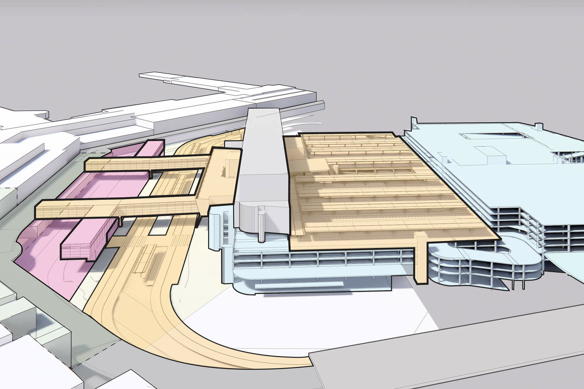 Melbourne Airport Elevated Road and Forecourt / GRIMSHAW
