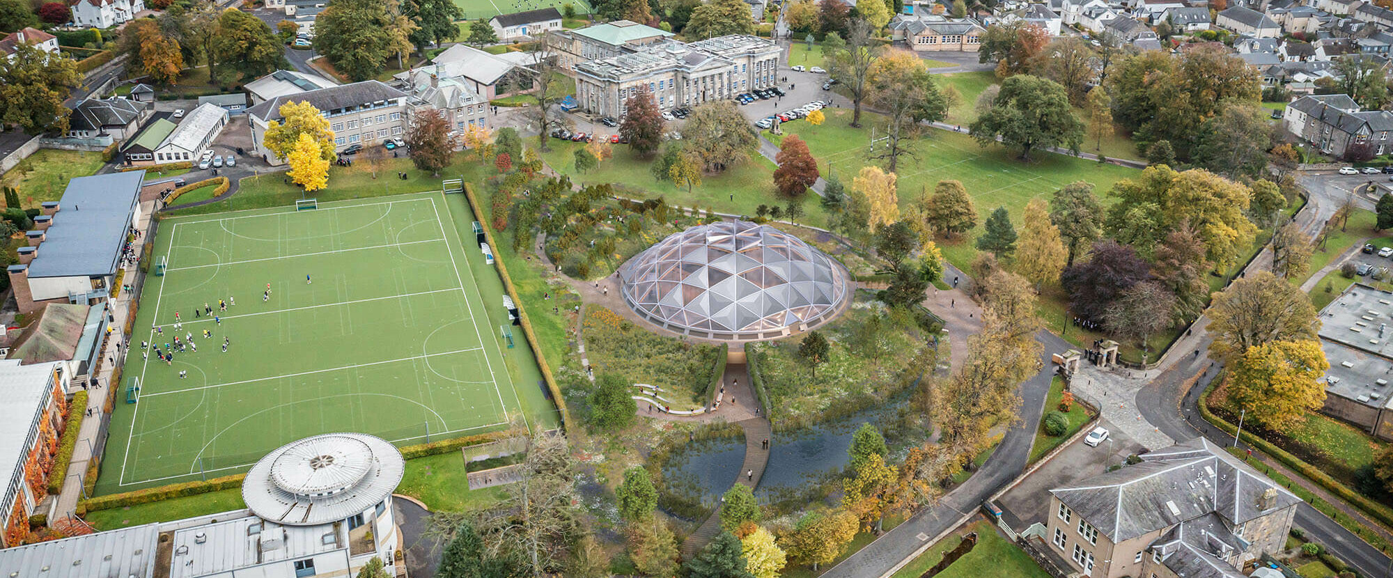 Dollar Academy receives planning approval for its sustainable Futures Institute building / GRIMSHAW