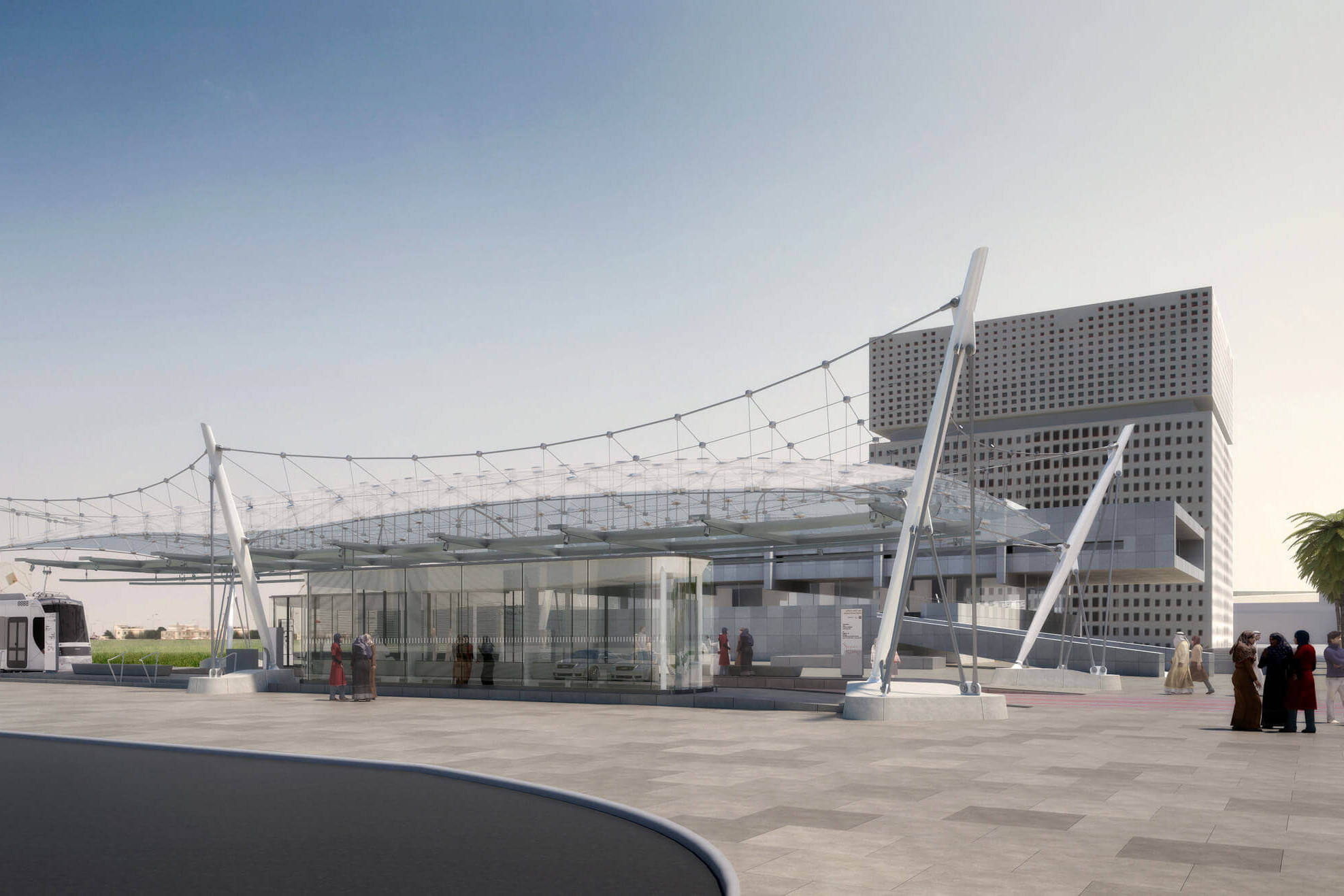 Education City Tram Stops / GRIMSHAW