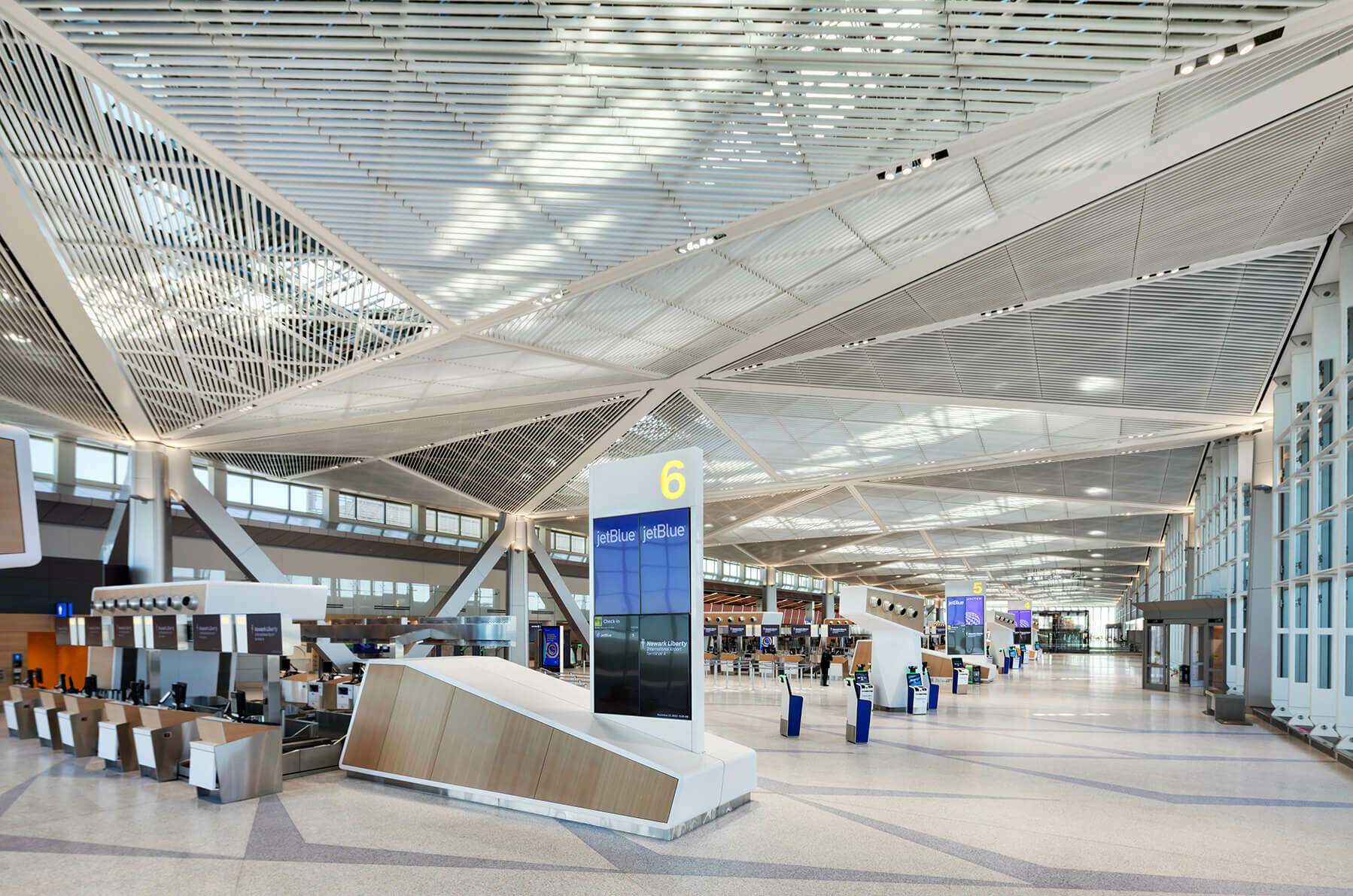Aéroport Newark Liberty International - Nouveau terminal A / GRIMSHAW