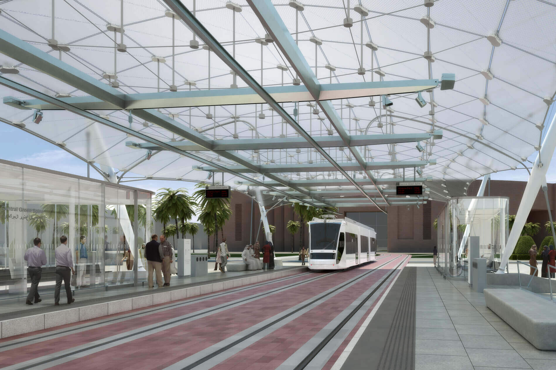 Education City Tram Stops / GRIMSHAW