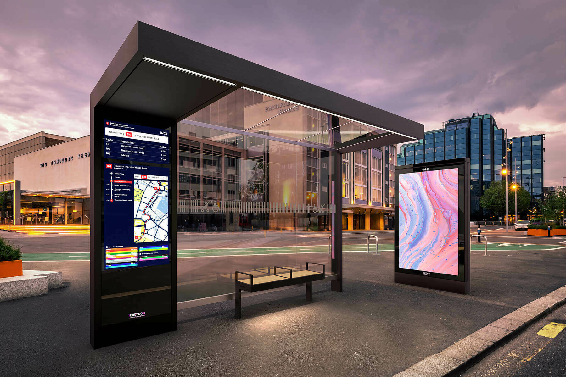 Prototype Smart Cities Bus Shelter / GRIMSHAW
