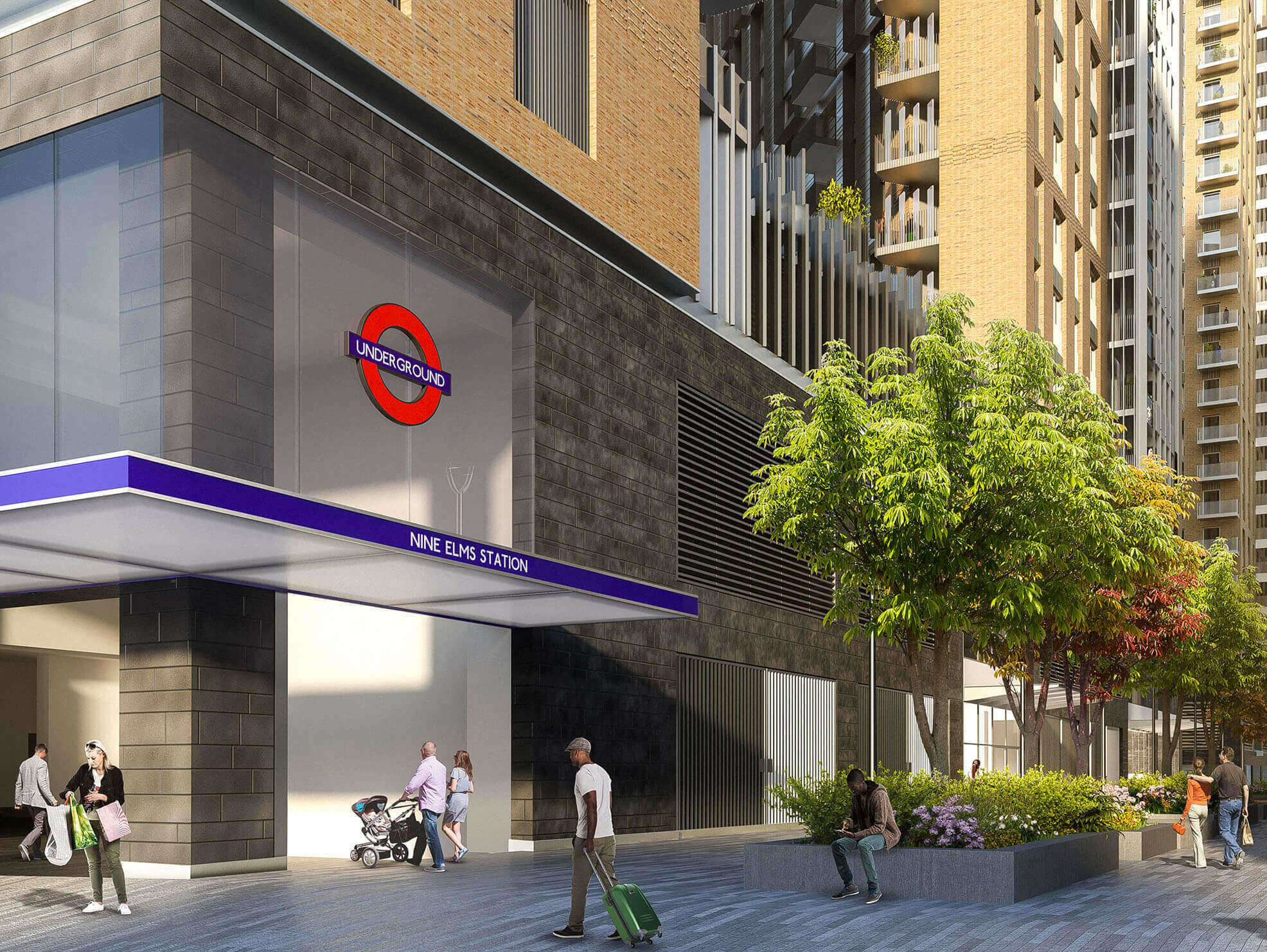 Nine Elms Over Site Development / GRIMSHAW