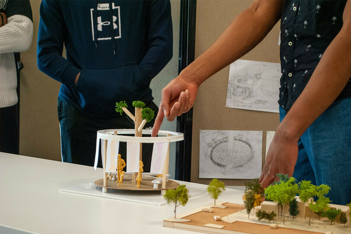 Building the Next Engineers pavilion is unveiled at Hofstra University / GRIMSHAW