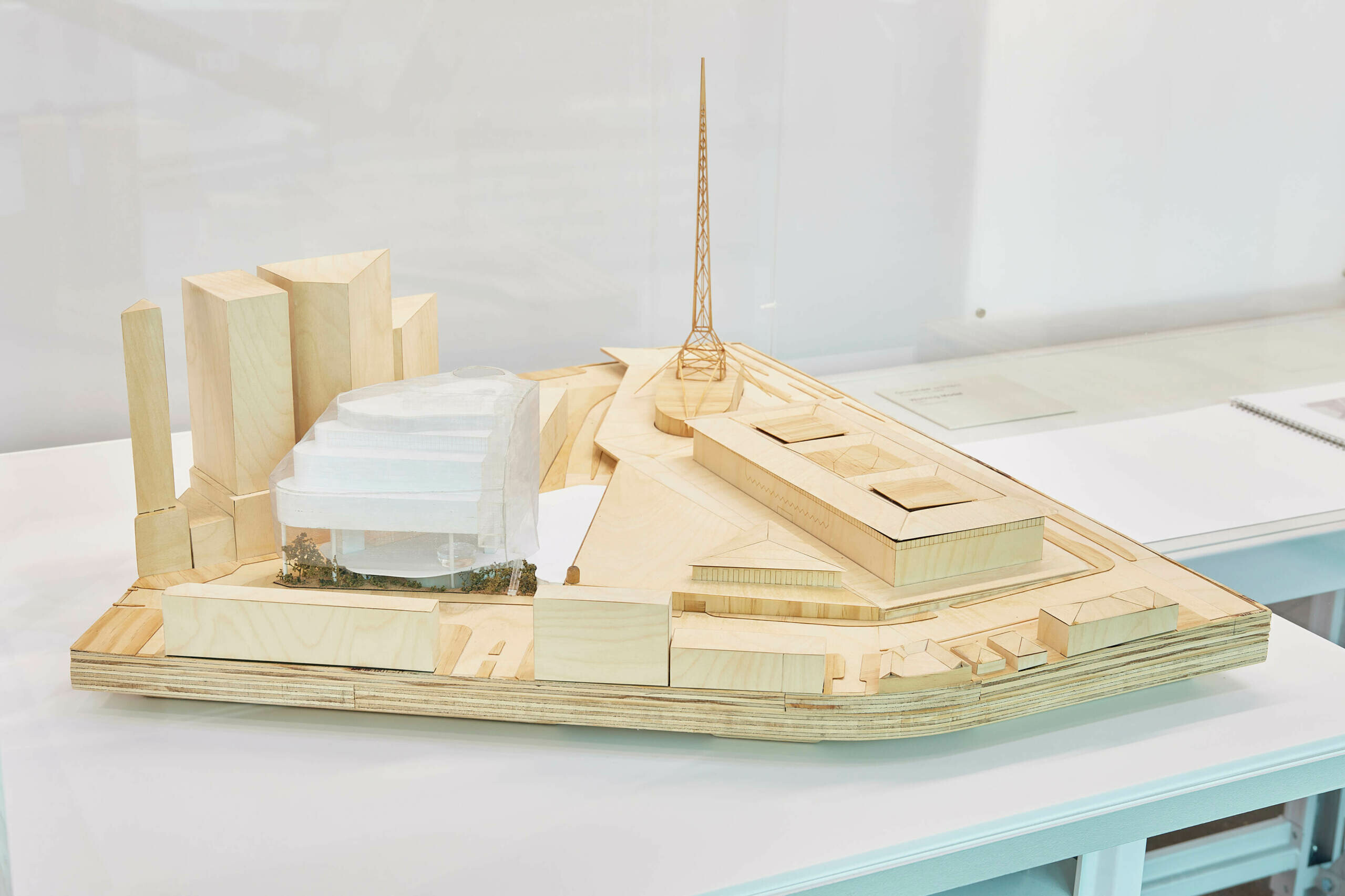 Open Weave vision on display for The Fox: NVG Contemporary Design Competition Exhibition / GRIMSHAW