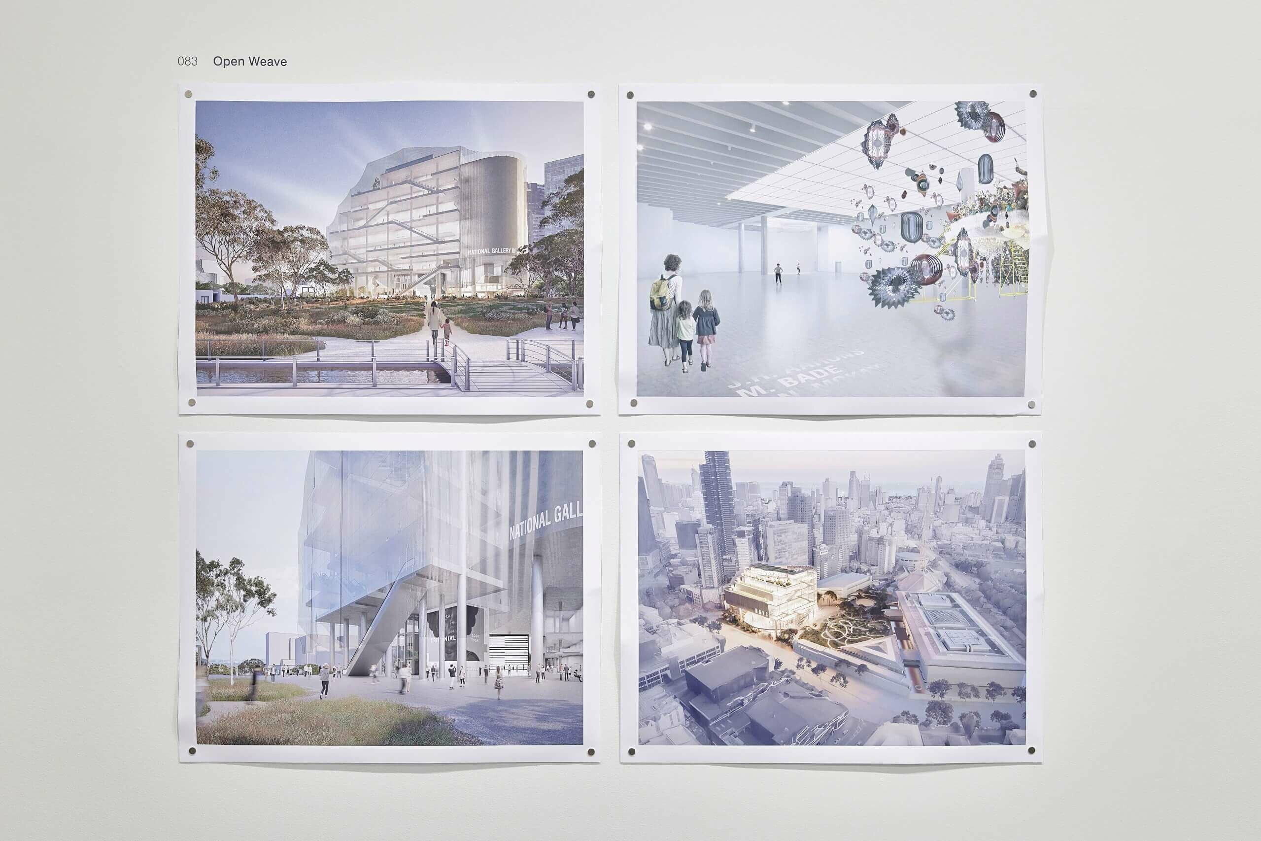 Open Weave vision on display for The Fox: NVG Contemporary Design Competition Exhibition / GRIMSHAW