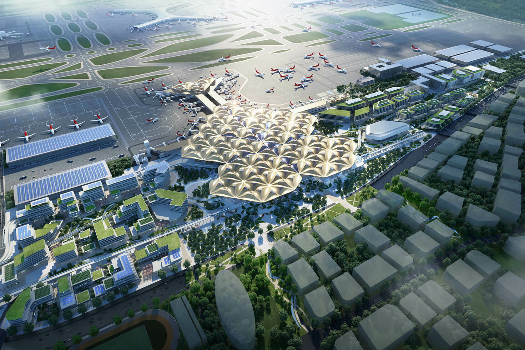 Shenzhen Airport East Integrated Transport Hub / GRIMSHAW