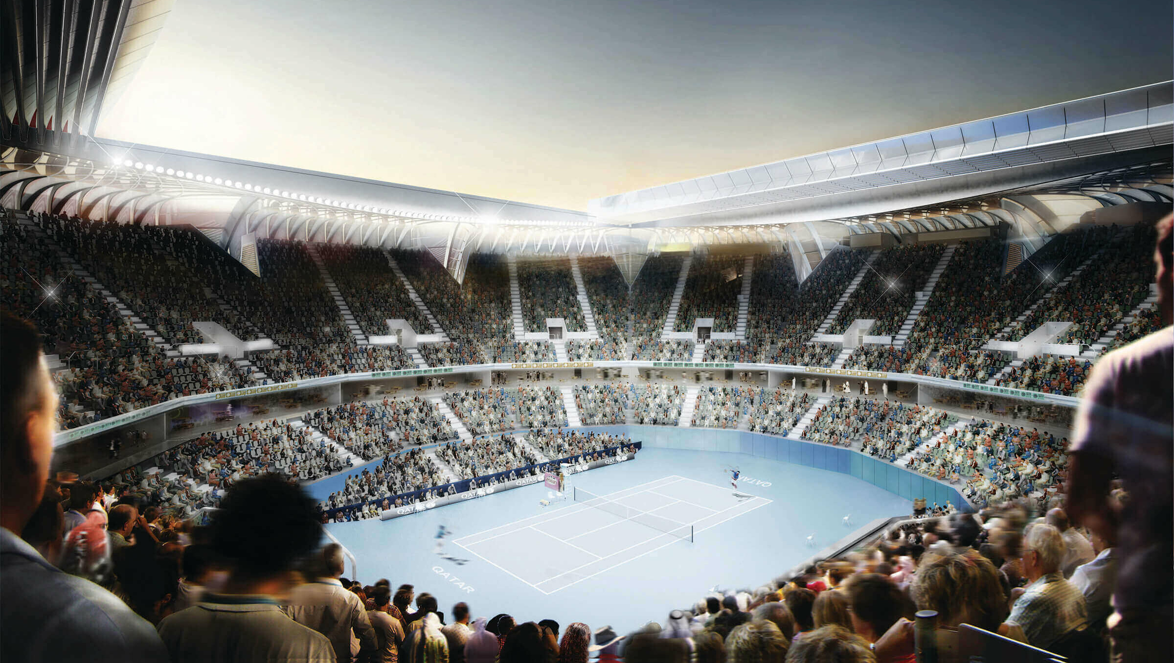 Middle East National Tennis Stadium / GRIMSHAW