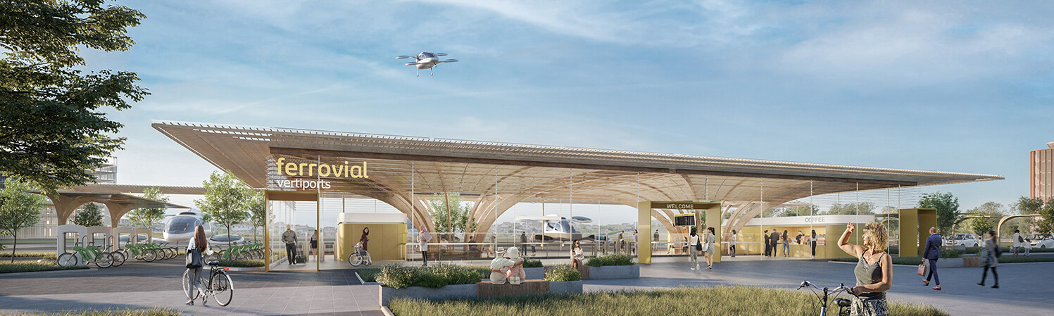 Grimshaw partners with Ferrovial to design network of vertiports in the UK / GRIMSHAW