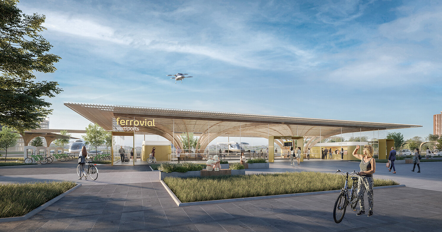 Grimshaw partners with Ferrovial to design network of vertiports in the UK / GRIMSHAW