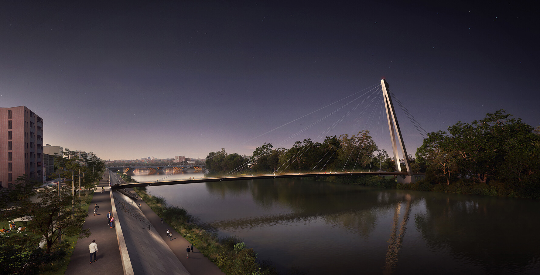 Grimshaw wins competition to design Rapas pedestrian bridge in Toulouse / GRIMSHAW