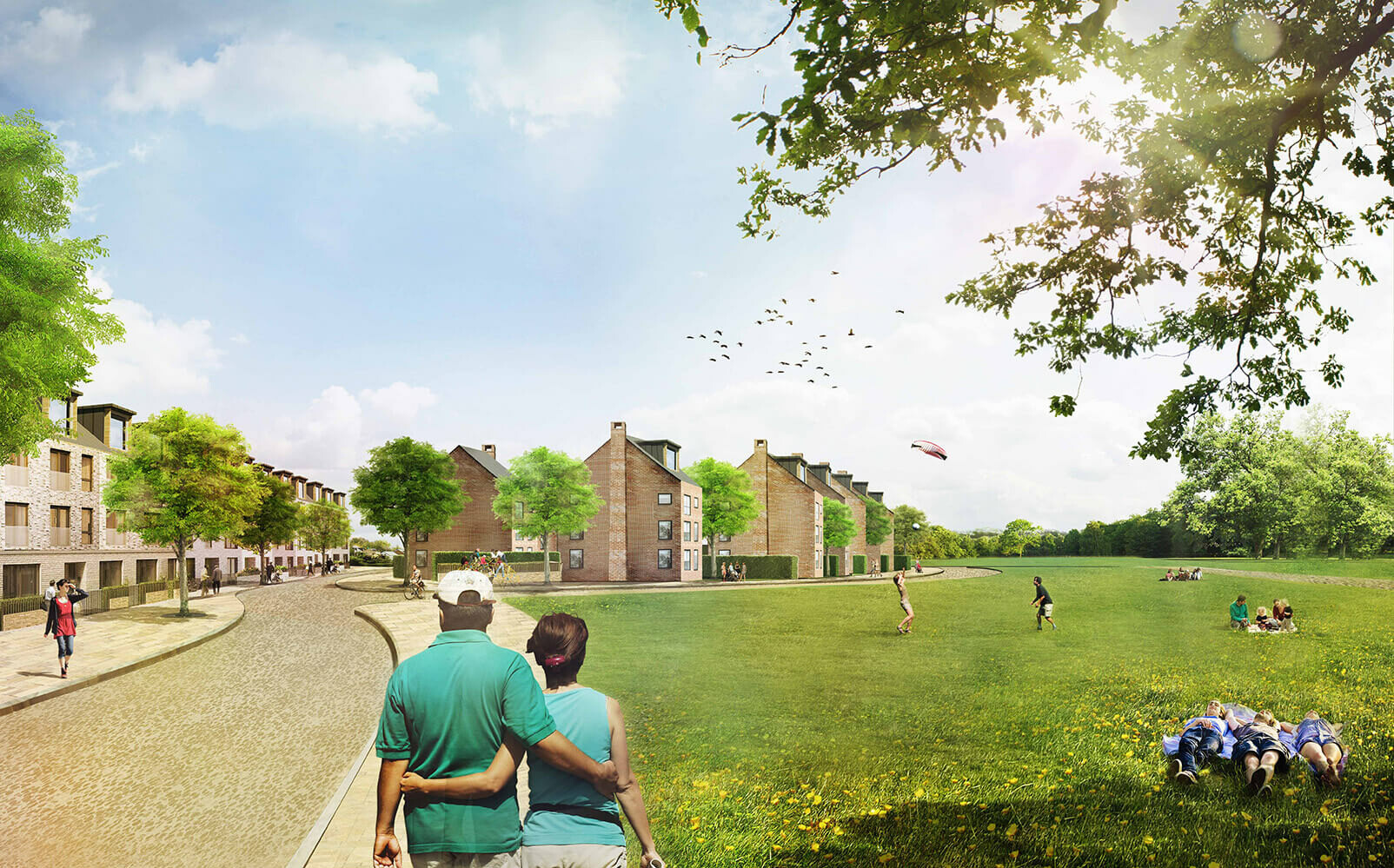 Gilston Park Estate in East Hertfordshire receives resolution to grant outline planning permission / GRIMSHAW
