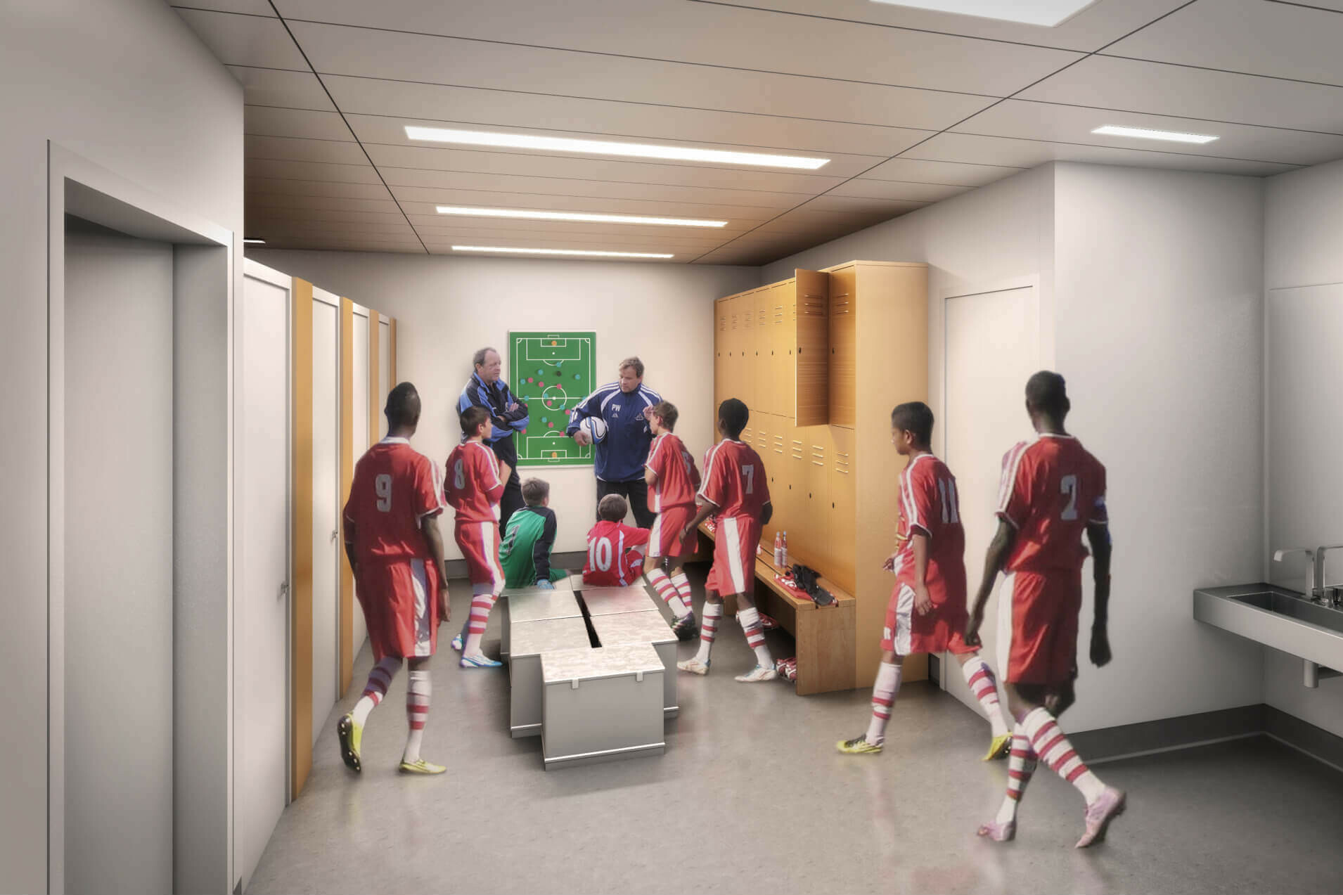 Al Farjan Recreational Sports Facilities / GRIMSHAW