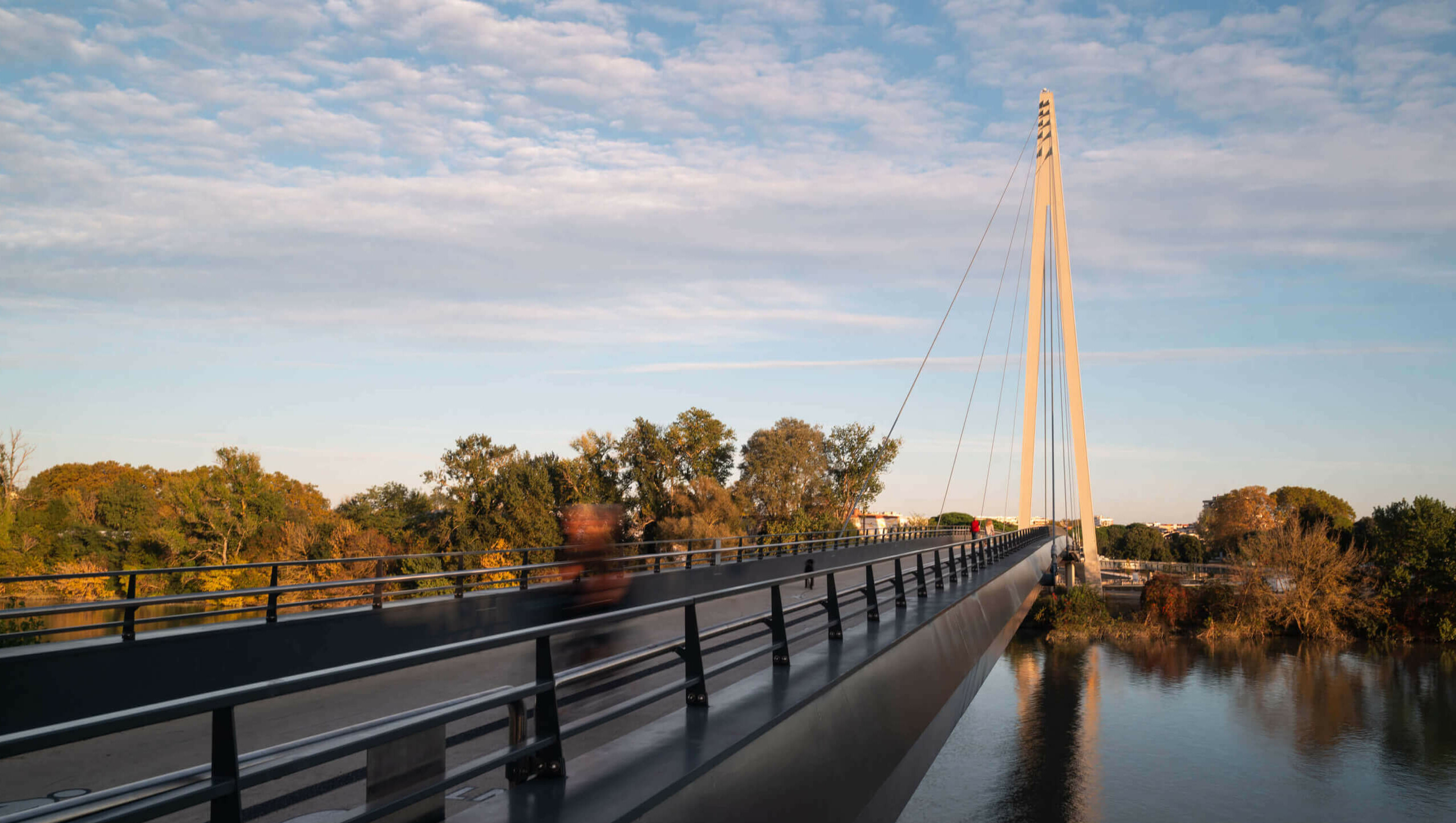 Robert Poujade Pedestrian Bridge / GRIMSHAW