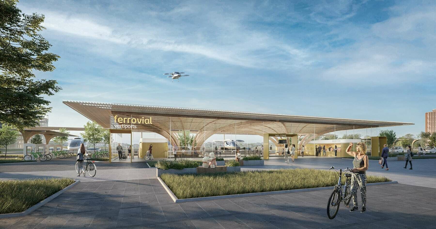 Ferrovial’s network of vertiports / GRIMSHAW
