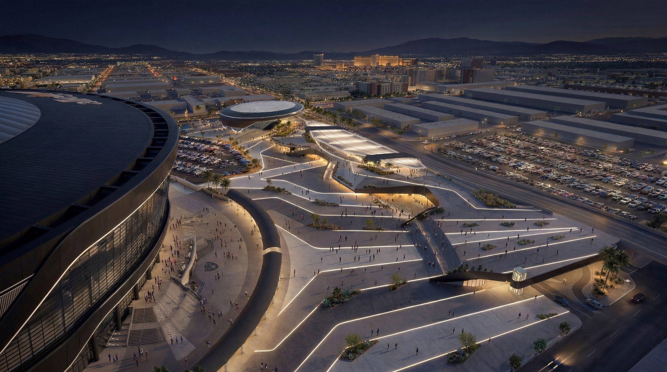 Las Vegas Raiders with Grimshaw announce transformation of the North Plaza at Allegiant Stadium / GRIMSHAW