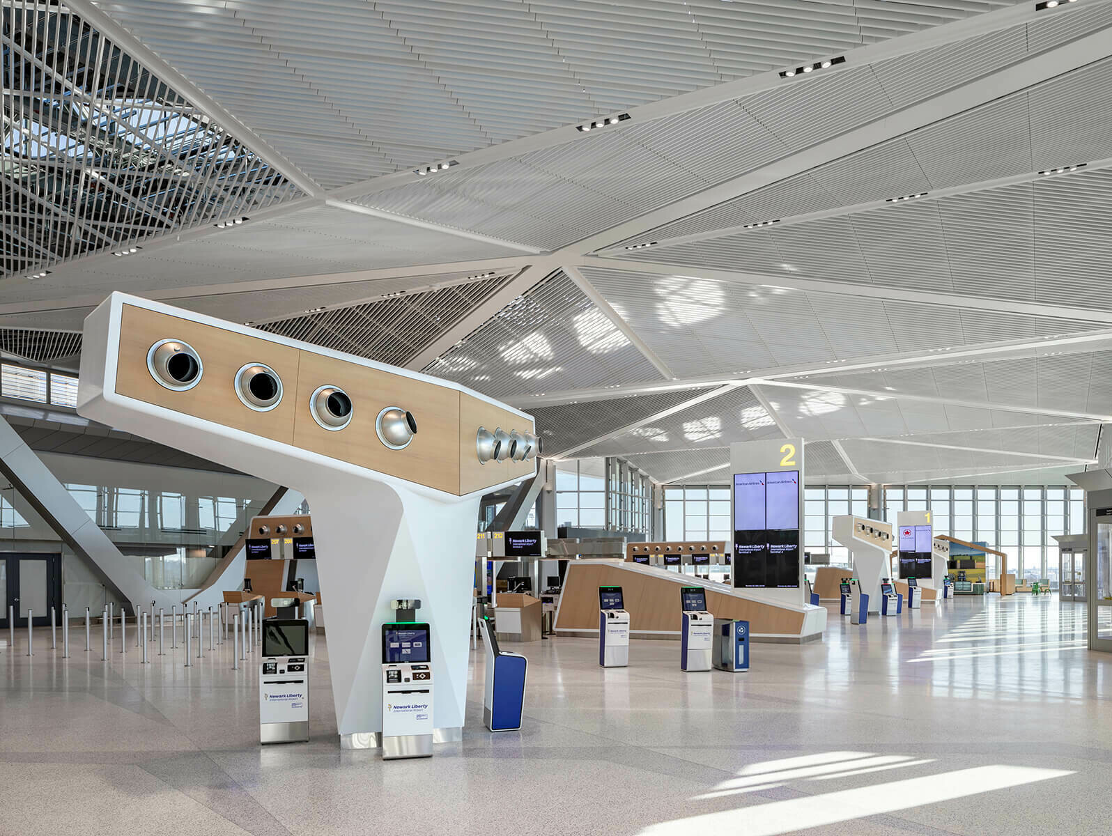 Aéroport Newark Liberty International - Nouveau terminal A / GRIMSHAW