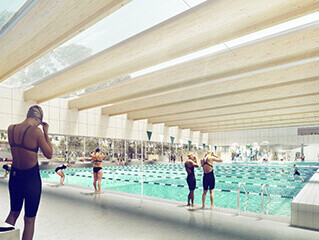 Smoking Ceremony and ground breaking takes place for the Gunyama Park Aquatic and Recreation Centre / GRIMSHAW