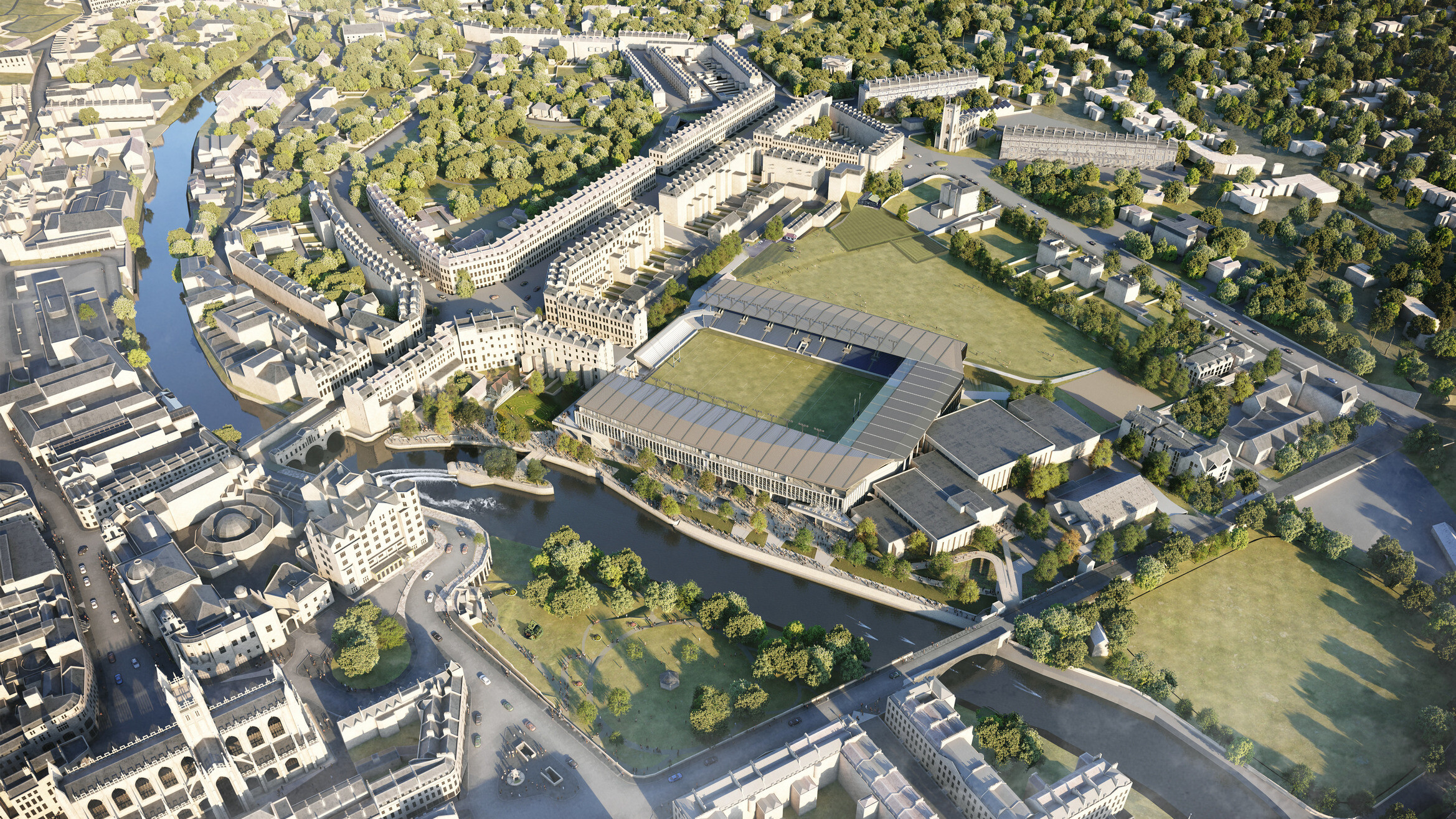 Nouveau stade de Bath Rugby / GRIMSHAW