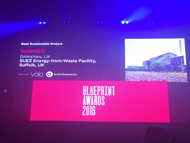 ​​SUEZ facility wins Blueprint Award for Best Sustainable Project / GRIMSHAW