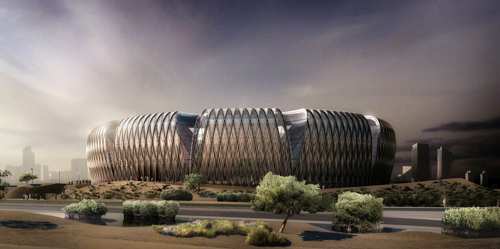 Middle East National Tennis Stadium / GRIMSHAW