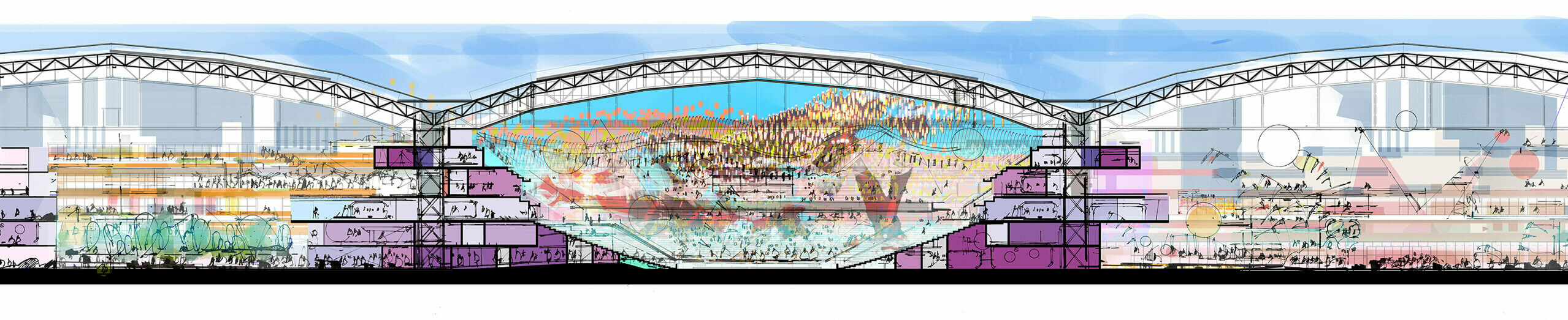 Le complexe YTL Arena / GRIMSHAW