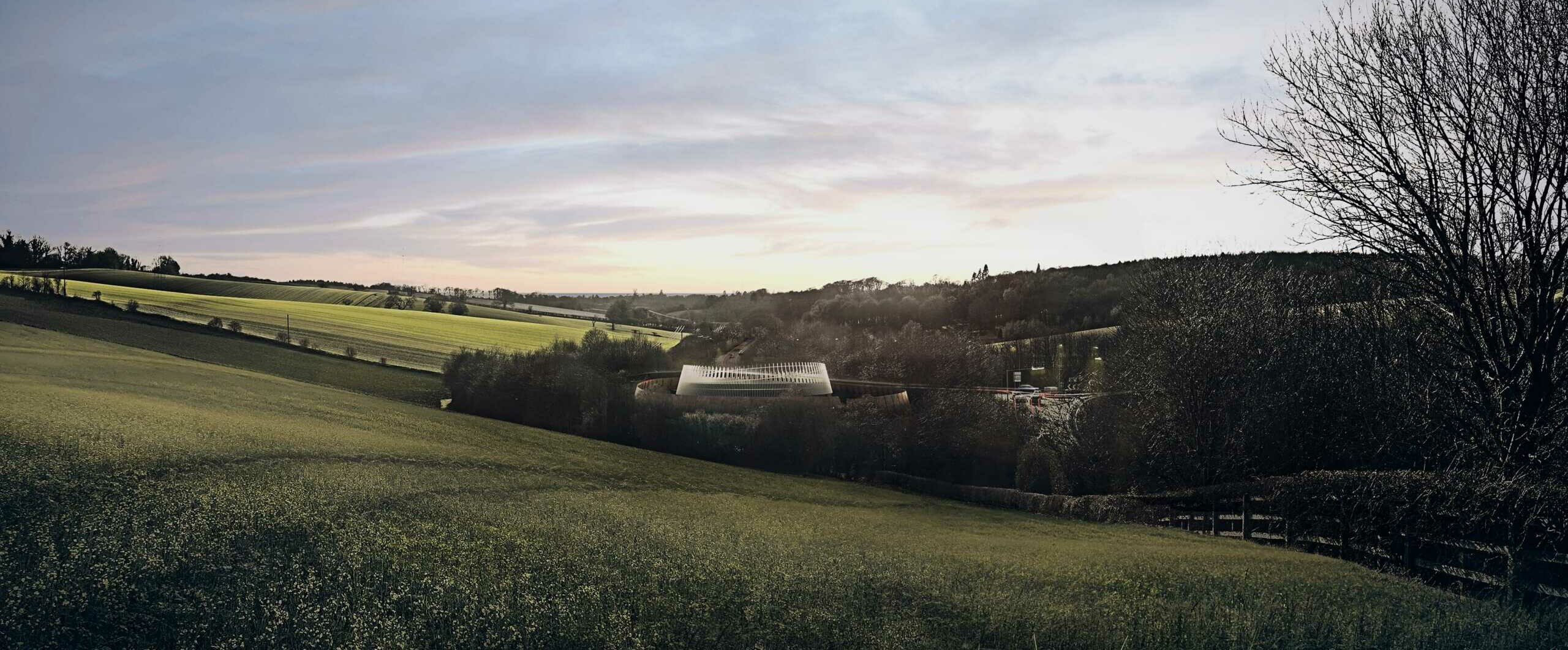 Designs revealed for landmark HS2 tunnel vent building / GRIMSHAW