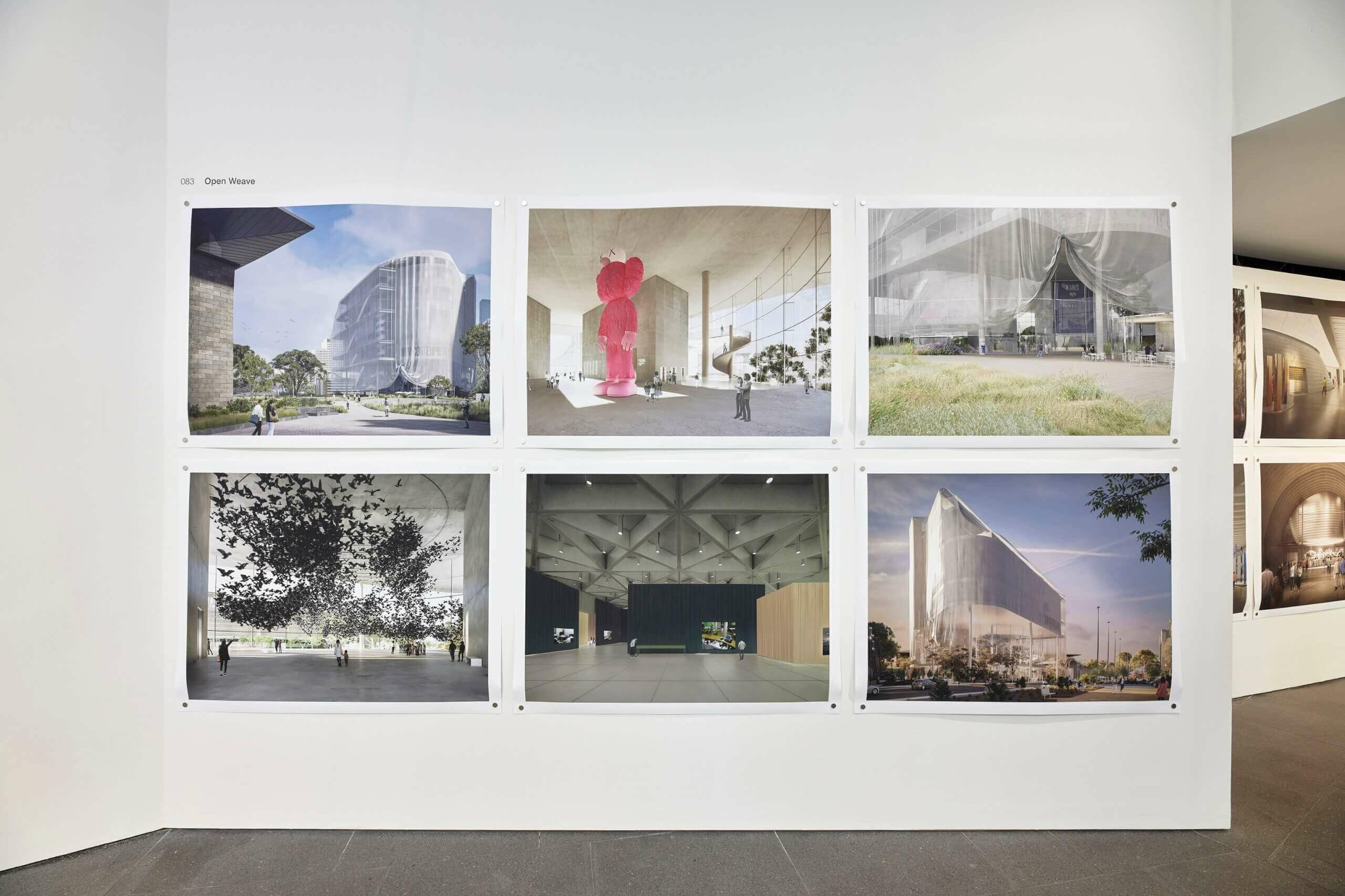 Open Weave vision on display for The Fox: NVG Contemporary Design Competition Exhibition / GRIMSHAW