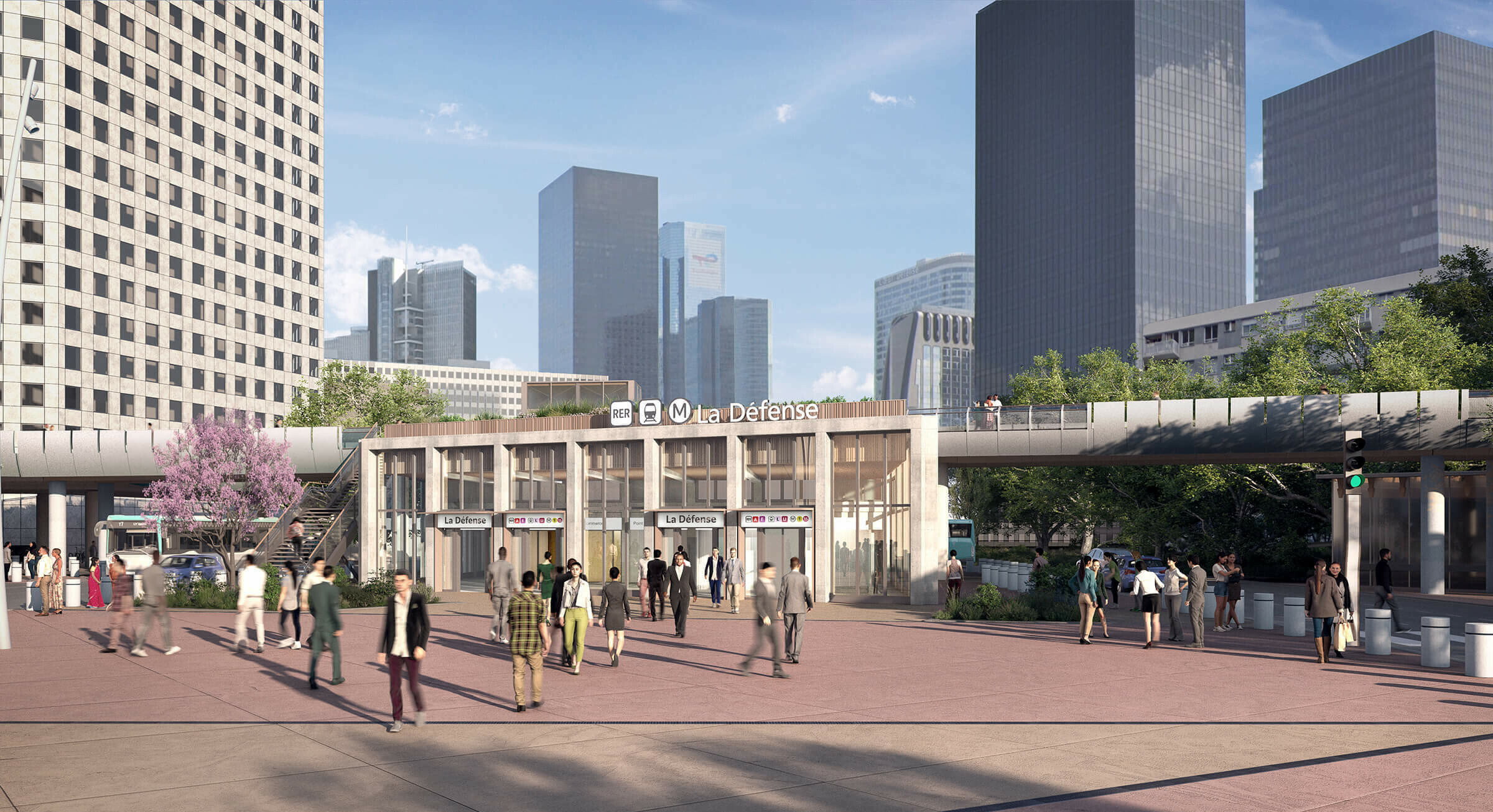 La Défense station – Grand Paris Express, Line 15 West / GRIMSHAW