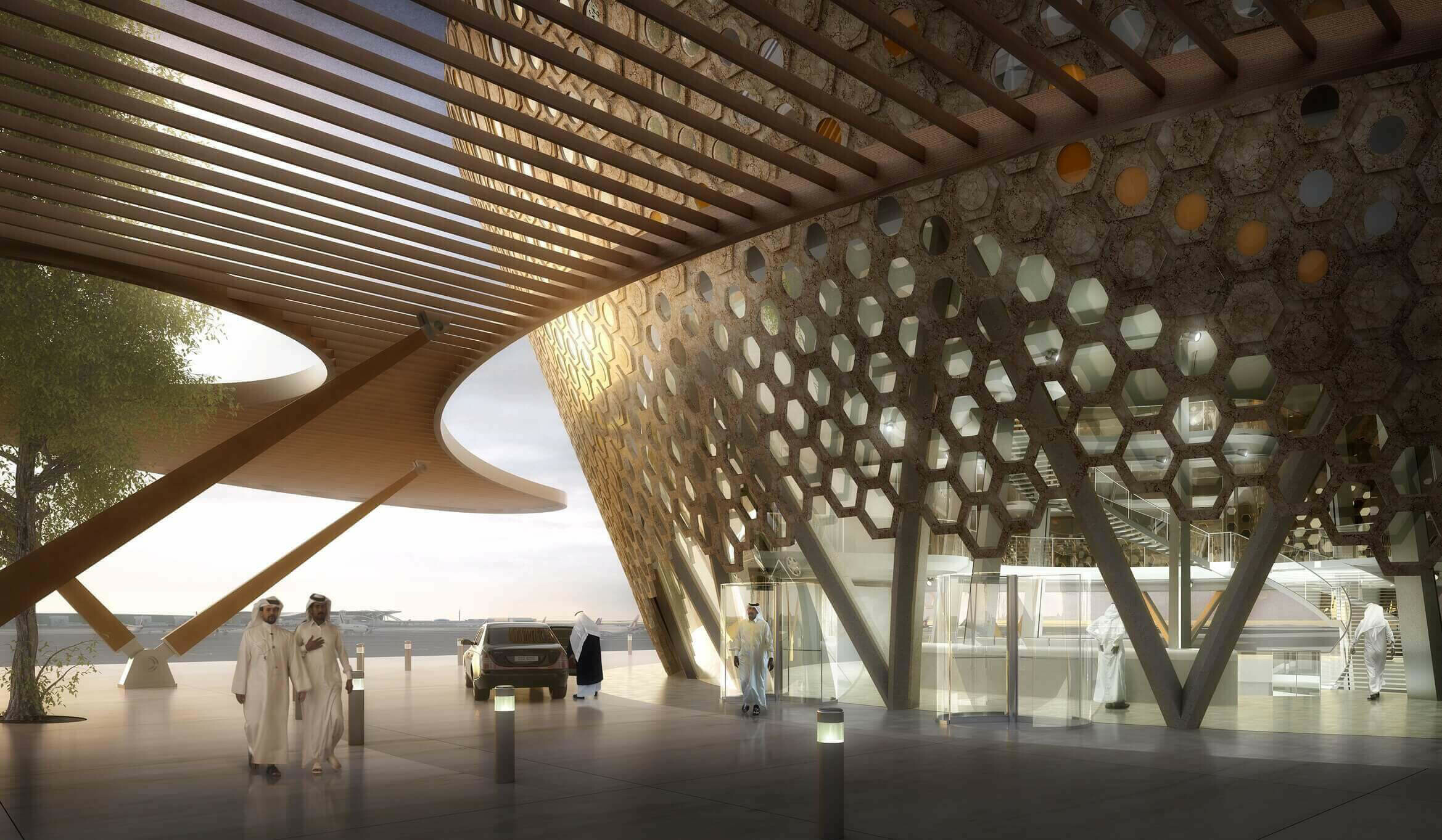 Airport Visitor and Information Centre / GRIMSHAW