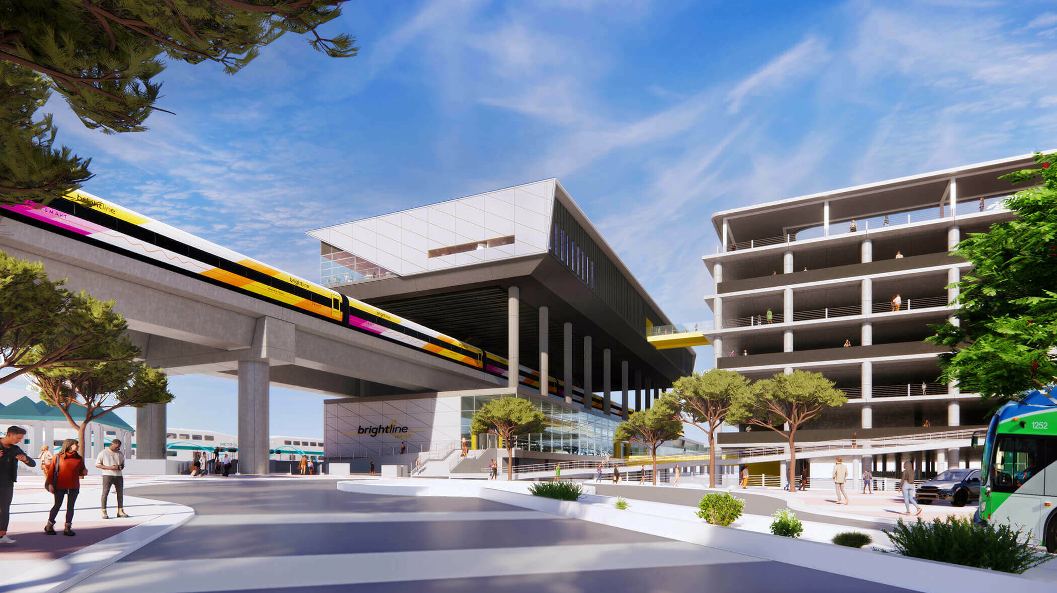 Brightline West high-speed railway project receives $3 billion in federal funding / GRIMSHAW