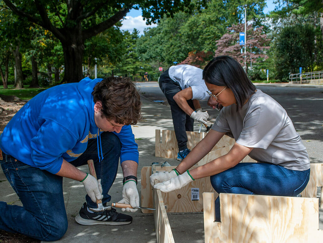 Building the Next Engineers pavilion is unveiled at Hofstra University / GRIMSHAW