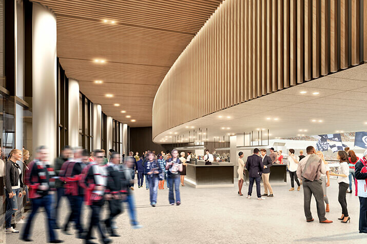 Work begins on site to realise civic-focused design vision for Marvel Stadium / GRIMSHAW