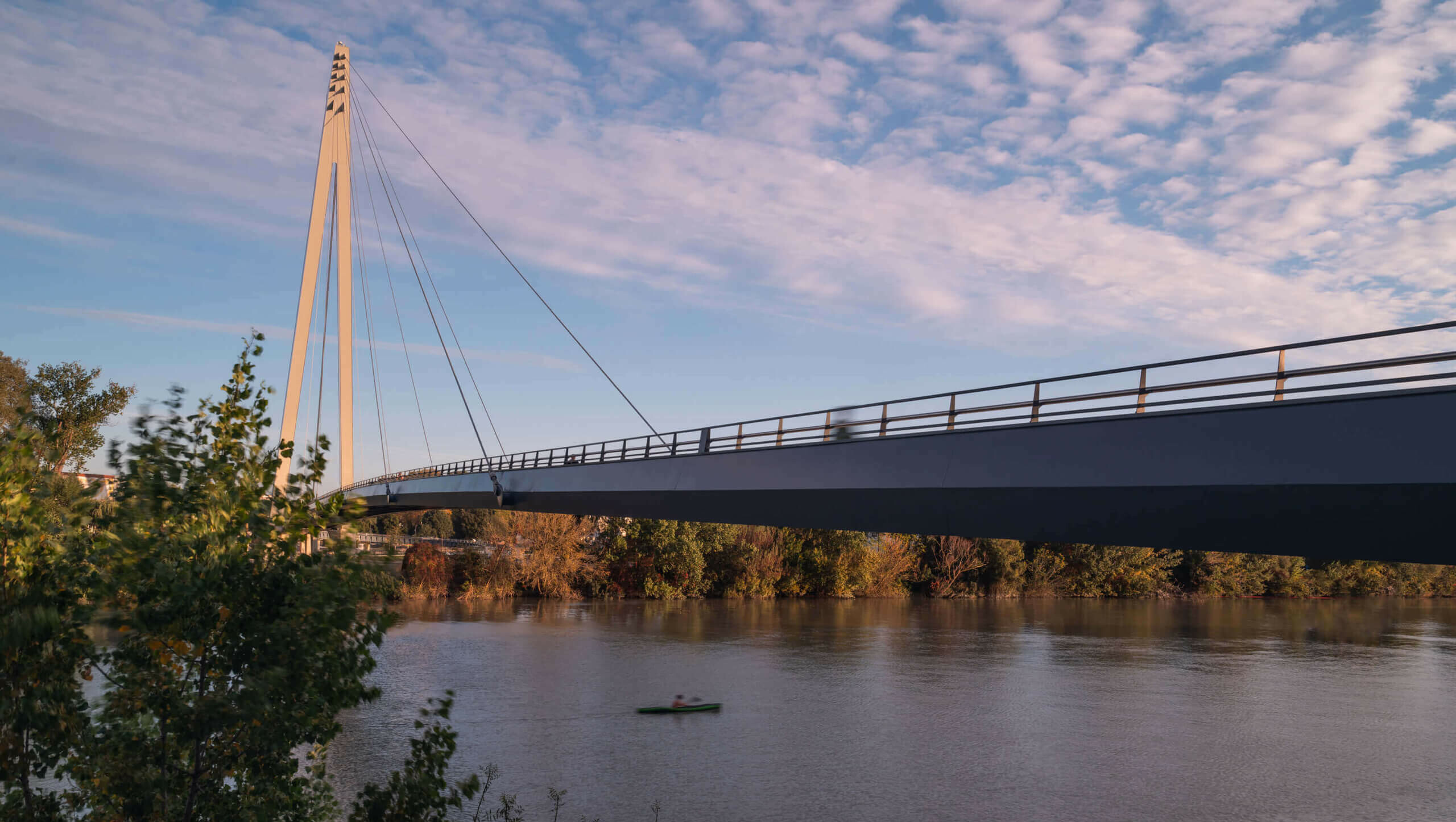 Robert Poujade Pedestrian Bridge / GRIMSHAW