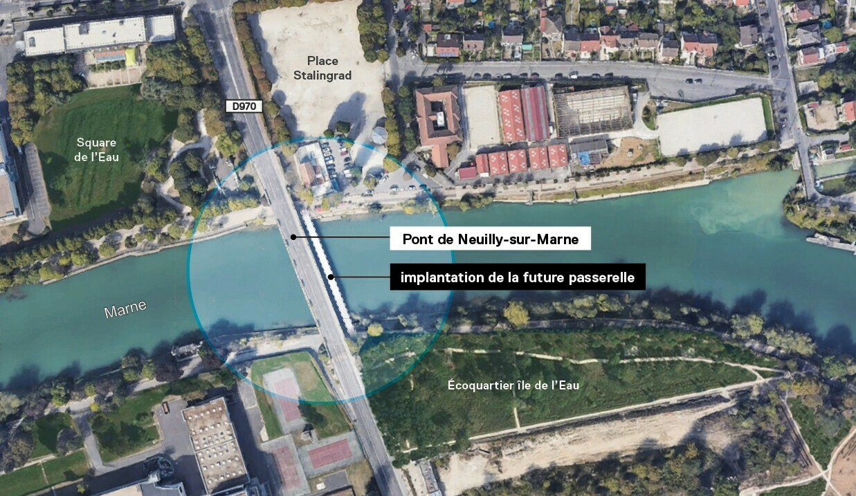 Grimshaw désigné pour la réalisation de la passerelle de la RD970 / GRIMSHAW