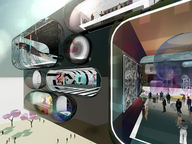 pax.world unites world-leading architects Grimshaw, HWKN, Farshid Moussavi & WHY in the metaverse to create virtual culture & commerce hubs inspired by the ancient Silk Road / GRIMSHAW