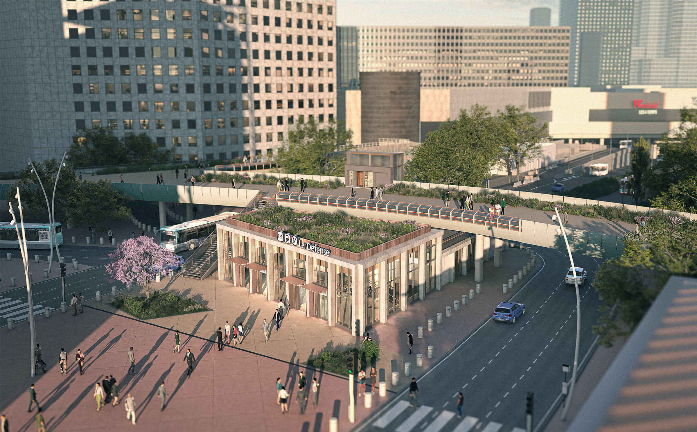 La Défense station – Grand Paris Express, Line 15 West / GRIMSHAW